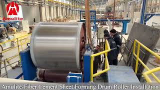 Installing rollers for fiber cement board forming