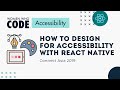 How to Design for Accessibility with React Native