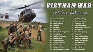 60s 70s Greatest Rock N Roll Vietnam War Music - 🎸Top 100 Vietnam War Songs🎻 Classic Rock Of 60s 70s