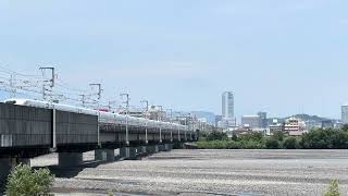 東海道新幹線 安倍川橋梁通過シーン集