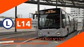 Tisséo - Ligne L14 Mercedes-Benz Citaro GC2 NGT N°1765 entre Marengo SNCF et Basso Cambo (Inédit)