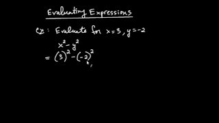 Evaluating Expressions with Variables