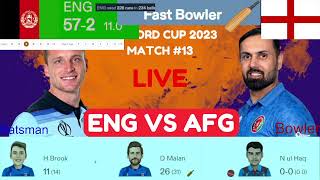 LIVE: ENG Vs AFG ICC World Cup 2023 | Live Match Score | England Vs Afghanistan live match today