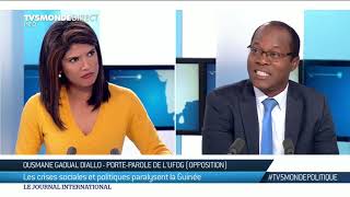 Ousmane Gaoual Diallo, député de Guinée-Conakry, invité JT, 30 oct 2018