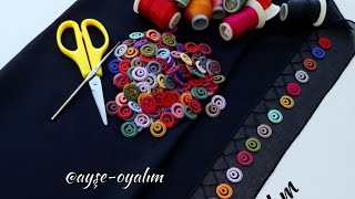 Rengarenk halkalı tığ oyası ayseoyalim 2. model