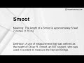 smoot meaning