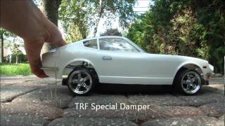 TRF Special Damper vs Tamiya Stock Suspension  - Bounce Test