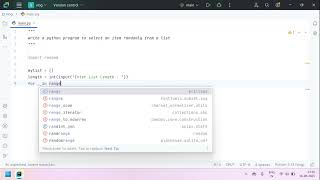 write a python program to select an item randomly from a list
