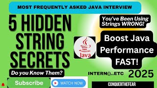5 Hidden Java String Secrets Every Developer Must Know | String Pool, Intern(), Performance Hacks