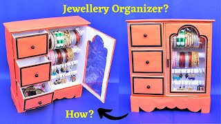 Bangle Stand making at home with waste Cardboard Box| Best out of waste| DIY Jewellery Organizer