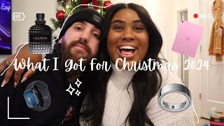 WHAT I GOT FOR CHRISTMAS 2024 + what I got my husband | stocking stuffers \u0026 more 🎄