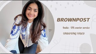 UNBOXING ITEMS FROM INDIA | BROWN POST COURIER SERVICE | FAST \u0026 EFFICIENT