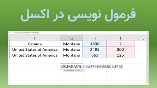 آموزش اکسل: فرمول نویسی در اکسل