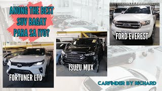 Used SUV Deals! used car in philippines price - Toyota Fortuner, Ford Everest, Isuzu MUx