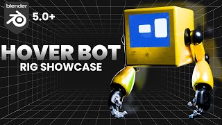 Hover Bot | Blender Character Rig Showcase