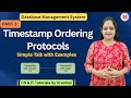 DBMS 35 Part 3: Timestamp Ordering Protocols with Solved Example