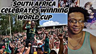 AMERICAN REACTS to South Africa Celebrates Compilation after winning World Cup