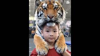 Isaac with Tiger 🐯