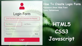 form validation javascript | javascript html form validation tutorial | am webtech