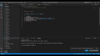 how to print multiplication of two number in vs code #c programming