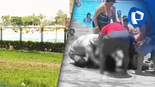 Mujer fallece en playa artificial en Parque Metropolitano Huiracocha en SJL