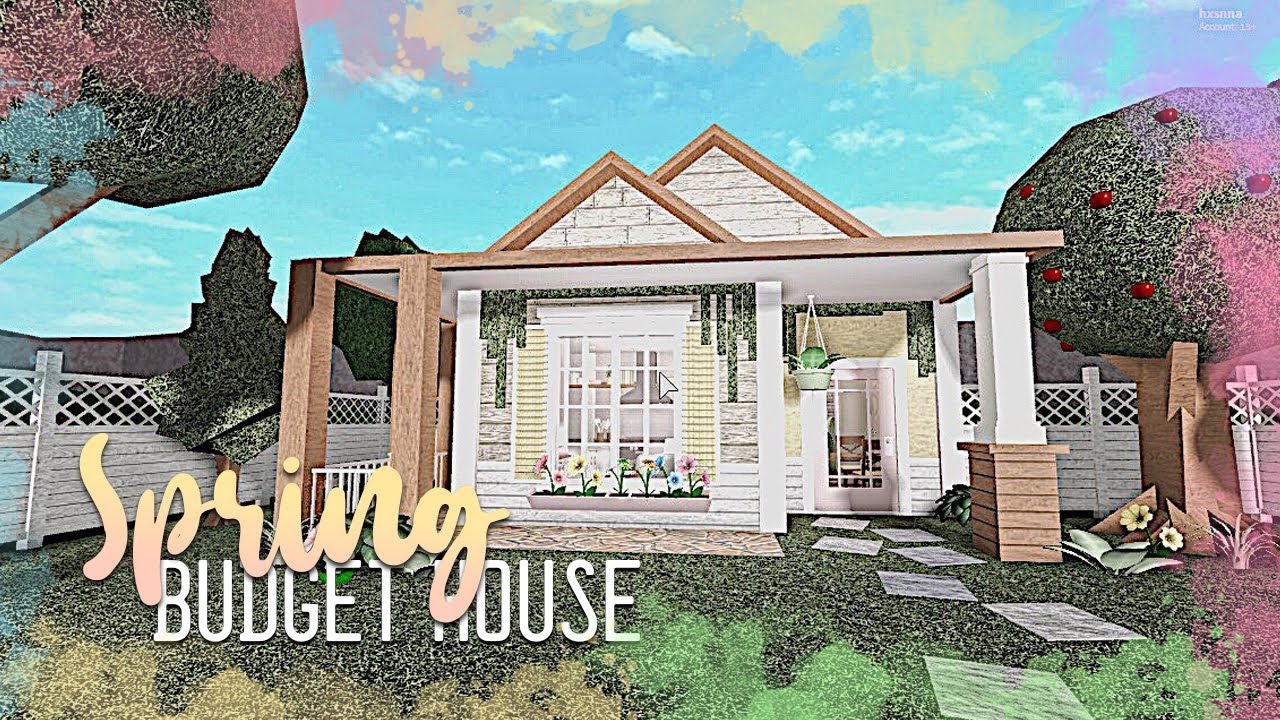 Bloxburg: Spring Tiny Budget House:･ﾟ 🌈 - YouTube