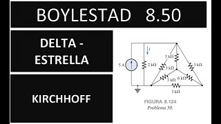 #ELÉCTRICA - BOYLESTAD CAPITULO 8 PROBLEMA 50 - DELTA ESTRELLA