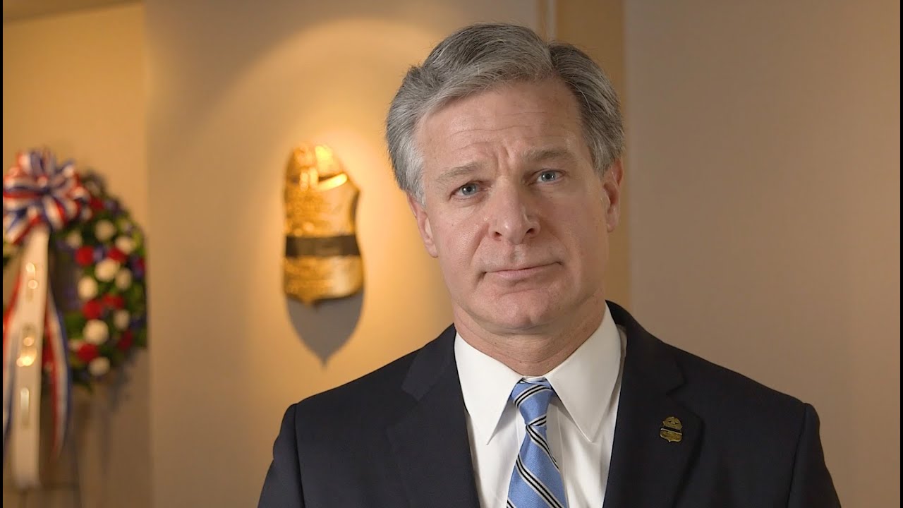 FBI Director Wray Remarks For National Police Week 2021 - YouTube