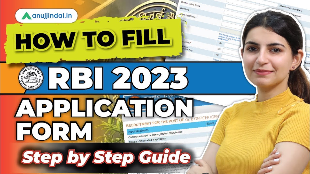 How To Fill RBI Grade B Form 2023 | How To Apply For RBI Grade B 2023 ...