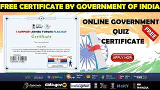 Free Government Certificate in 2 minutes | Online Government Quiz with Certificate
