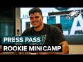 2019 Eagles Draft Class Discuss Rookie Minicamp | Eagles Press Pass Compilation