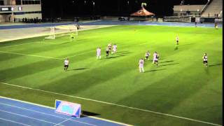 FC Cincinnati's Corben Bone with a long range volley against KR Reykjavic