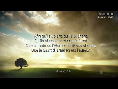 NE CRAINS RIEN, CAR JE SUIS AVEC TOI (Esaïe 41: 10-20) Vidéo 146 - YouTube