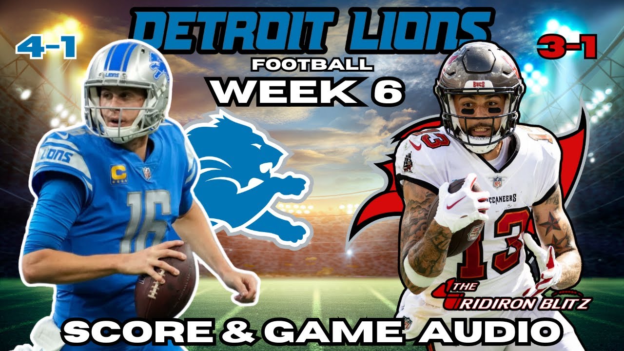 Detroit Lions Vs Tampa Bay Buccaneers Week 6: Live Play By Play, Score ...