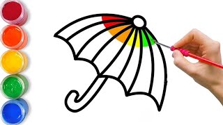 Bolalar uchun soyabon chizish / Рисование Зонтик для детей / Drawing an umbrella for children