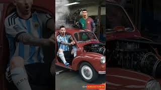 Ronaldo the Mechanic? Fixing Messi’s Car Gone Wrong! 🚗🔥😂