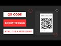 Create a QR Code Generator Like a Pro in HTML, CSS, JS