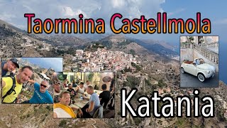 Sycylia 🌞 Taormina, Castellmola, Katania Wspaniałe miejsce na wschodnim wybrzeżu Sycylii 🤩