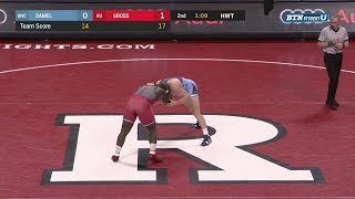 Big Ten Wrestling 2018 - Heavyweight -  UNC's Cory Daniel vs. Rutgers' Razohnn Gross