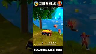 Solo Vs Squad 🤯 Free Fire Solo Vs Squad Best Gameplay 🤯 BR Rank Solo Vs Squad Dangerous Gameplay 🔥🔥🔥