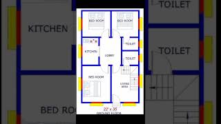 22X 35 ka house 🏡 plan 😱😱😱