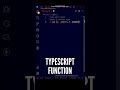 😋😋 TypeScript Function with Typed Parameters & Return Type #shorts #javascript #programming #code