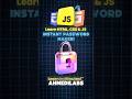 JavaScript Password Generator – Easy & Powerful