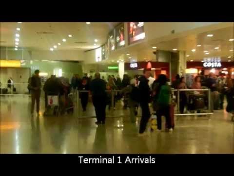 London Heathrow Terminal 1 & 3 Walk To Bus, Train Stations London Heathrow Terminal 1 & 3 Walk To Bus, Train Stations