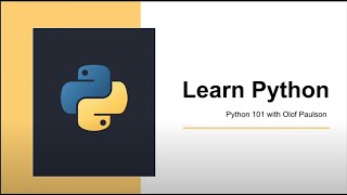 Python 101: Learn Python for beginners 2/2 5.5h