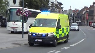 [PRIMEUR] NIEUWE ambulance MAN O.L.V. Lourdes Waregem met spoed naar en van een interventie!