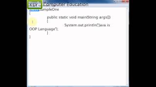 Java Tutorial- HelloWorld Program using notepad