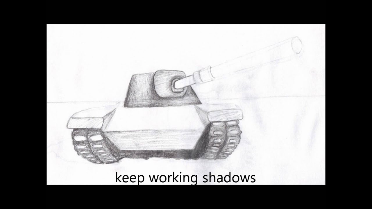 Drawing ARMY Military Tank Vehicle - YouTube