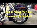 How To Harley Davidson Wheel Remove & install.