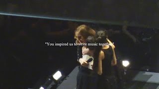 Little boy makes Adele cry on stage